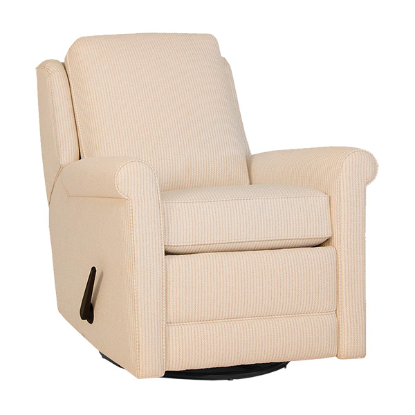upholstered swivel glider recliner